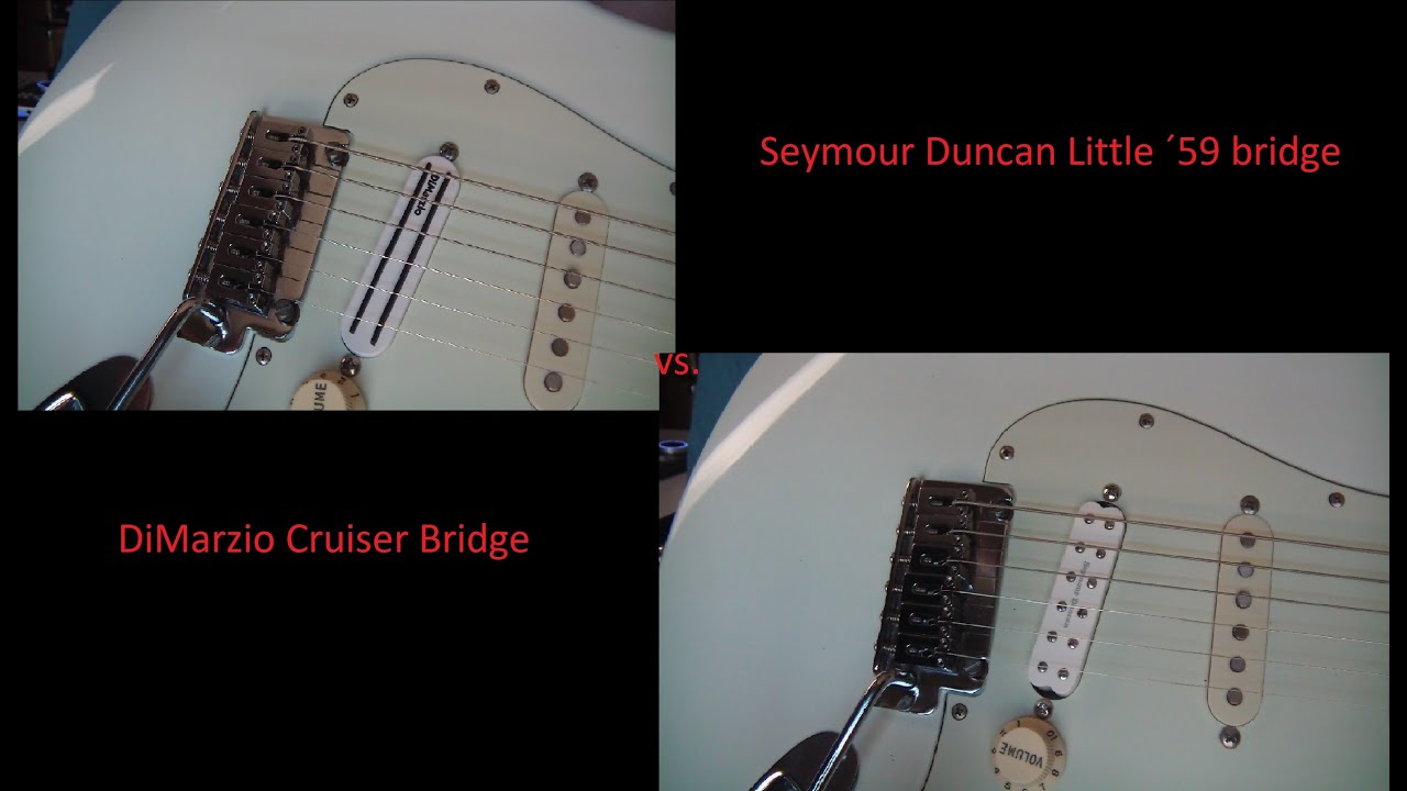 DiMarzio Cruiser vs. Seymour Duncan Little ´59 test