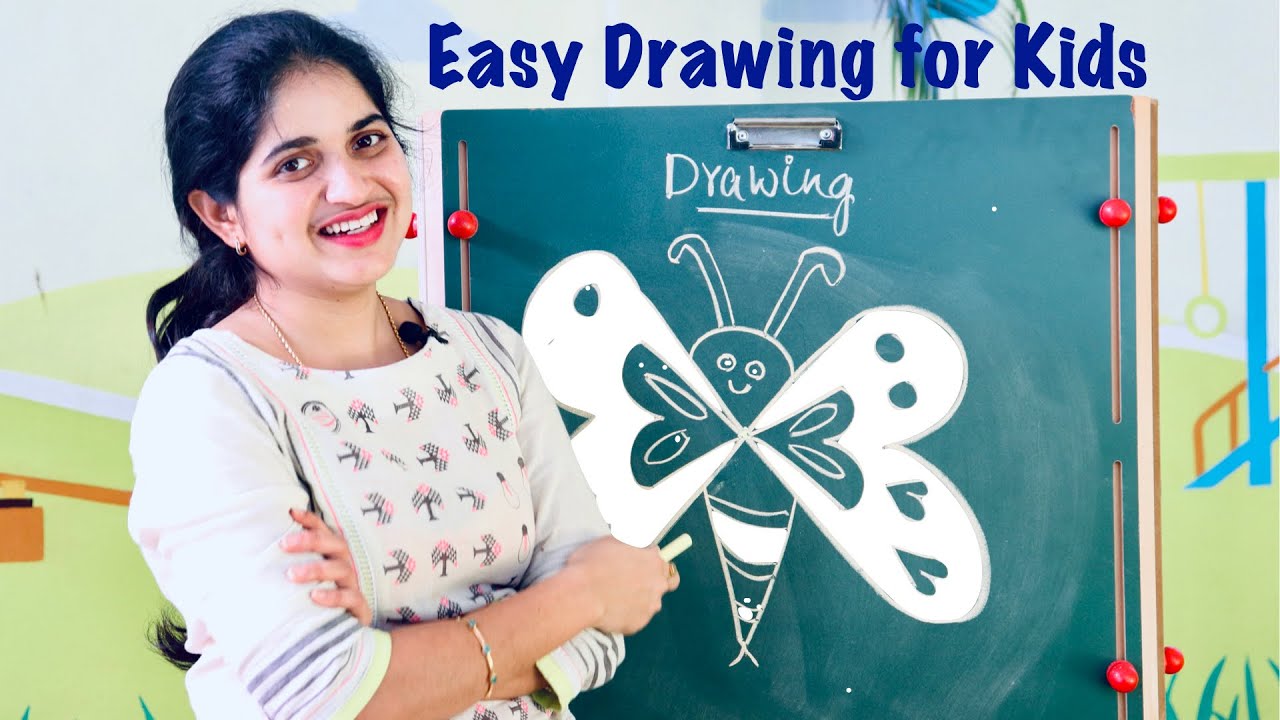 How to teach kids to draw easily with pencil | Freehand drawing for kids | Preschool drawing class