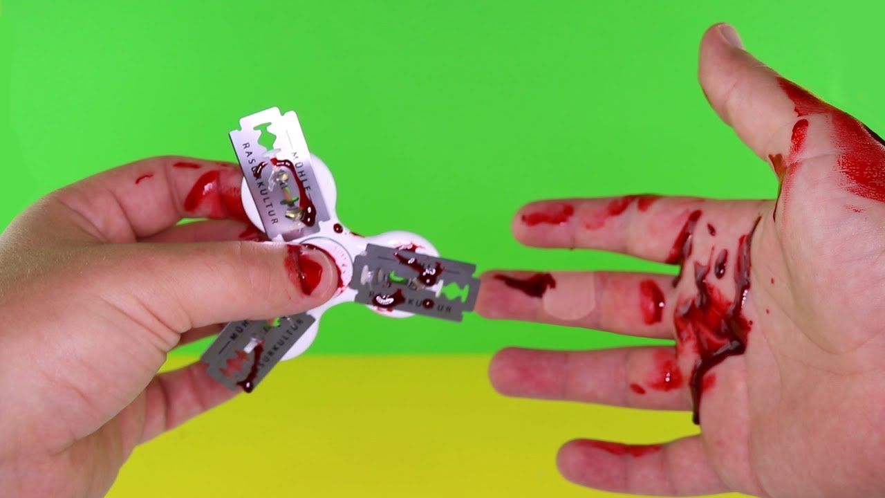 DiY Rasierklingen Fidget Spinner - ging schief!