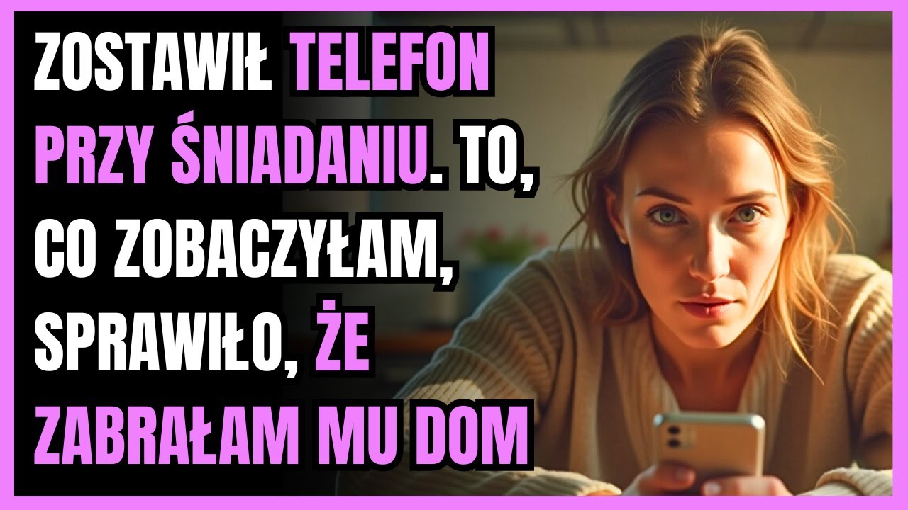 Zostawił swój telefon przy śniadaniu — zobaczyłam jej imię i nazajutrz wyniosłam wszystko z domu.