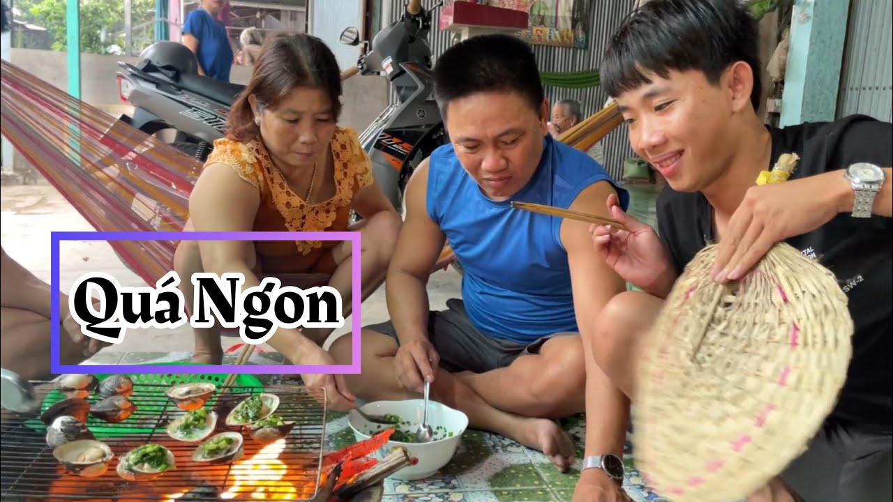 Ngon Nhức Nách Với Món Hến Quế Tam Giang Nướng Mỡ Hành Mlem Mlem