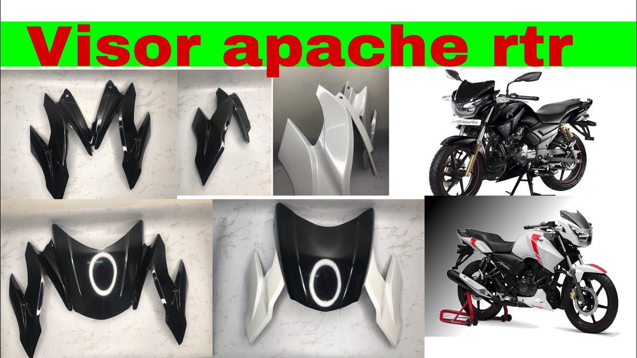 Visor for TVS apache rtr 160 180 new model | genuine visor | ghar bethe order kare | #tvs #apache