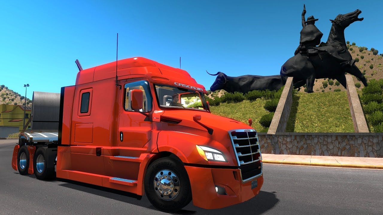 Freightliner Cascadia con Plataforma | De Parral, Chihuahua a Santa Maria del Oro, Durango