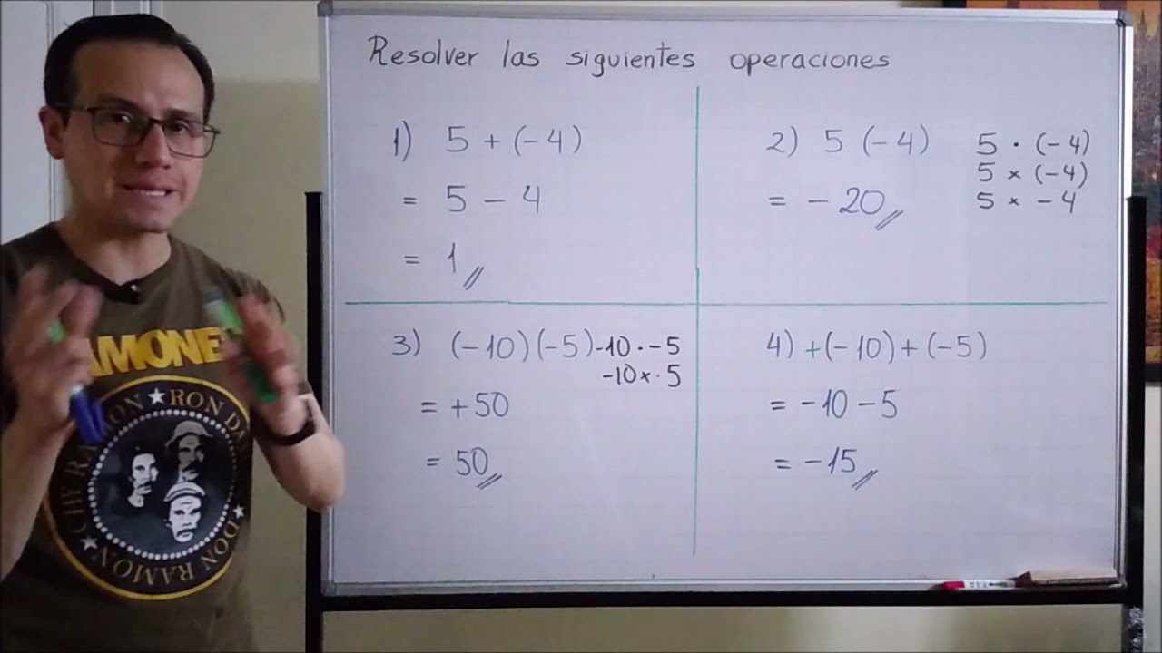 Uso correcto de paréntesis en operaciones de suma, resta y multiplicación de números enteros
