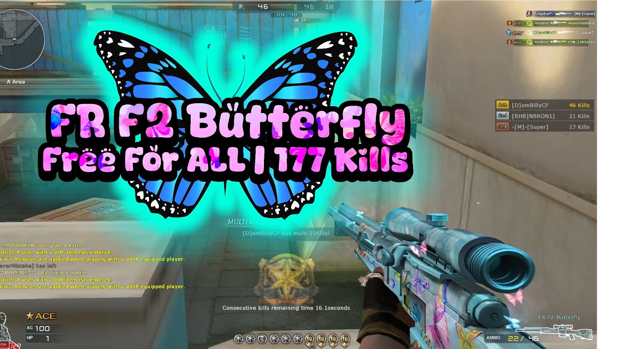 Crossfire West | FR F2-Butterfly | 177 Kills!!! | Free For All Gameplay