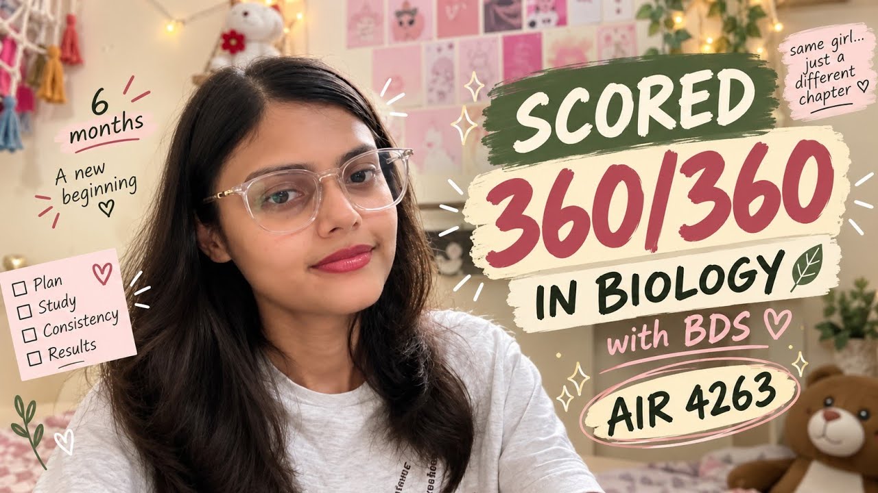 How I Scored 360/360 in NEET Biology in 6 Months 🌿 | My Strategy, NCERT & Revision