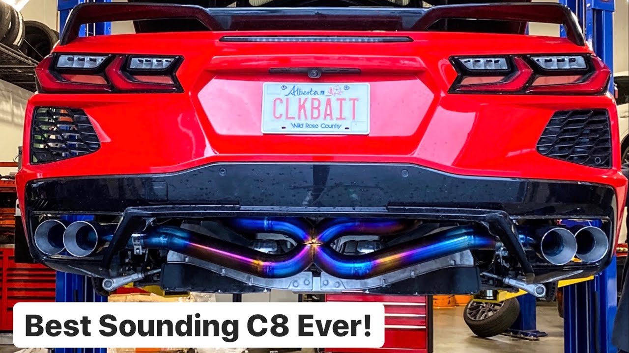 WORLDS FIRST $10,000 TITANIUM CORVETTE C8 EXHAUST! *LOUD!*