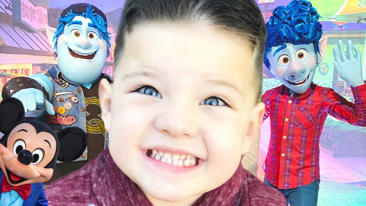 Caleb AT Disney World MEETS DISNEY CHARACTERS FROM ONWARD MOVIE! FUN AT DISNEY PARKS!