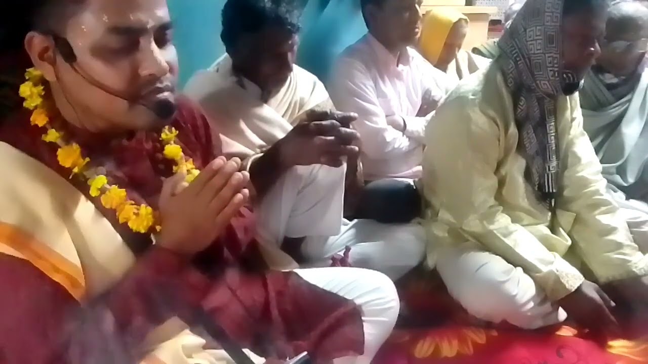 পুটিয়া বাড়ি হরিসভায় ভাগবত পাঠ। 