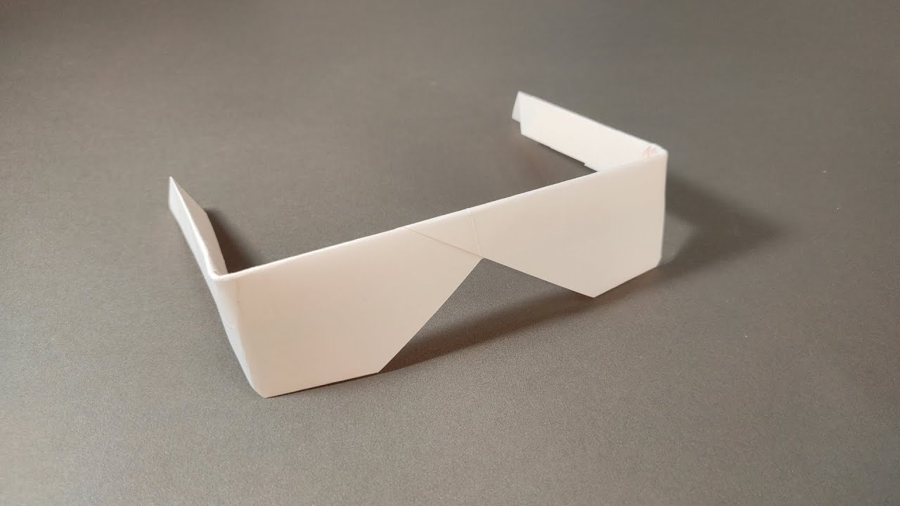 How To Make an Origami Glasses - Very Easy Paper Glasses