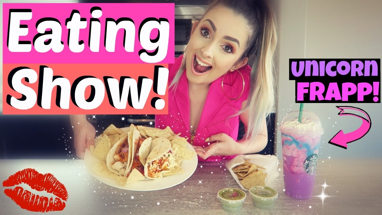 Taco Eating Show | Starbucks | Watch Me Eat TACOS!
