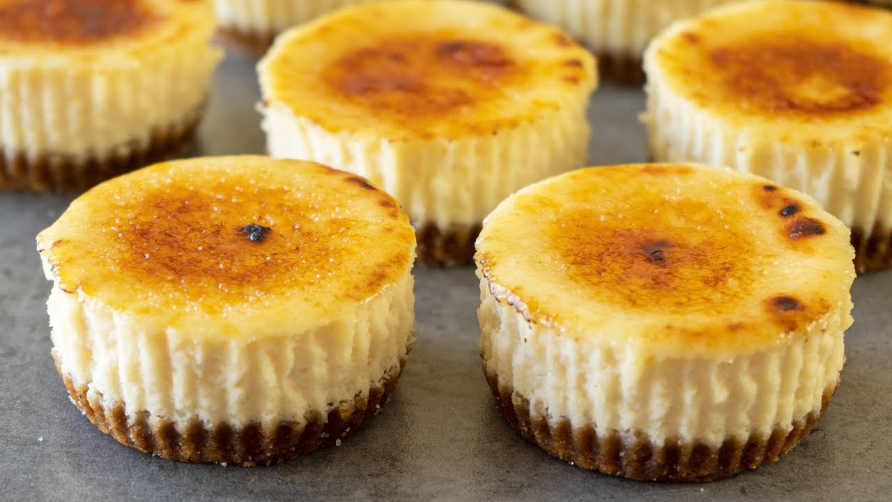 Mini Crème Brûlée Cheesecakes