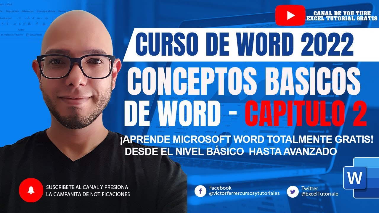 Curso de MICROSOFT WORD 2022 Basico y Avanzado Conceptos B&aacute;sicos Tutorial PRINCIPIANTES Cap 2 #word