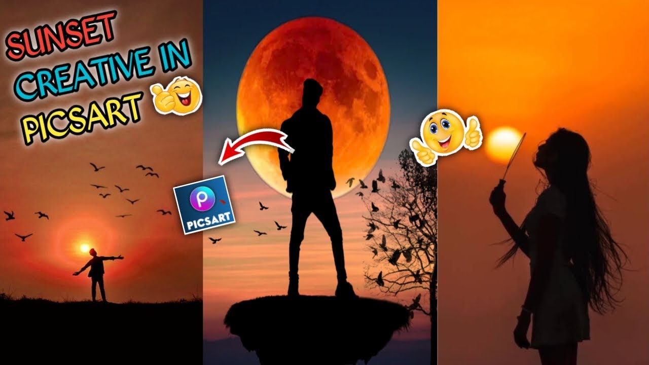 New Sunset Photo Editing🥱[FEEMI EDITOR]|PICSART|Sunset Photo Editing Kaise Karen🤔(NEW EDITING👈)