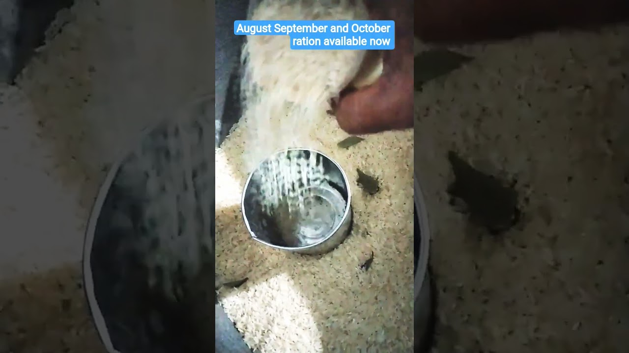3 months of ration at once #August, September and October at once