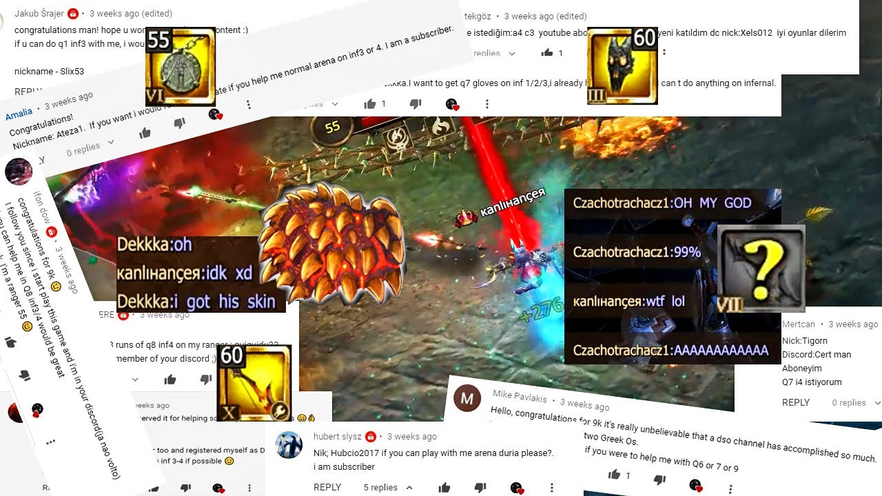 Farm with Viewers! Insane Lucky Moments (Herald skin from PW Herald, q7 set drops) Drakensang Online