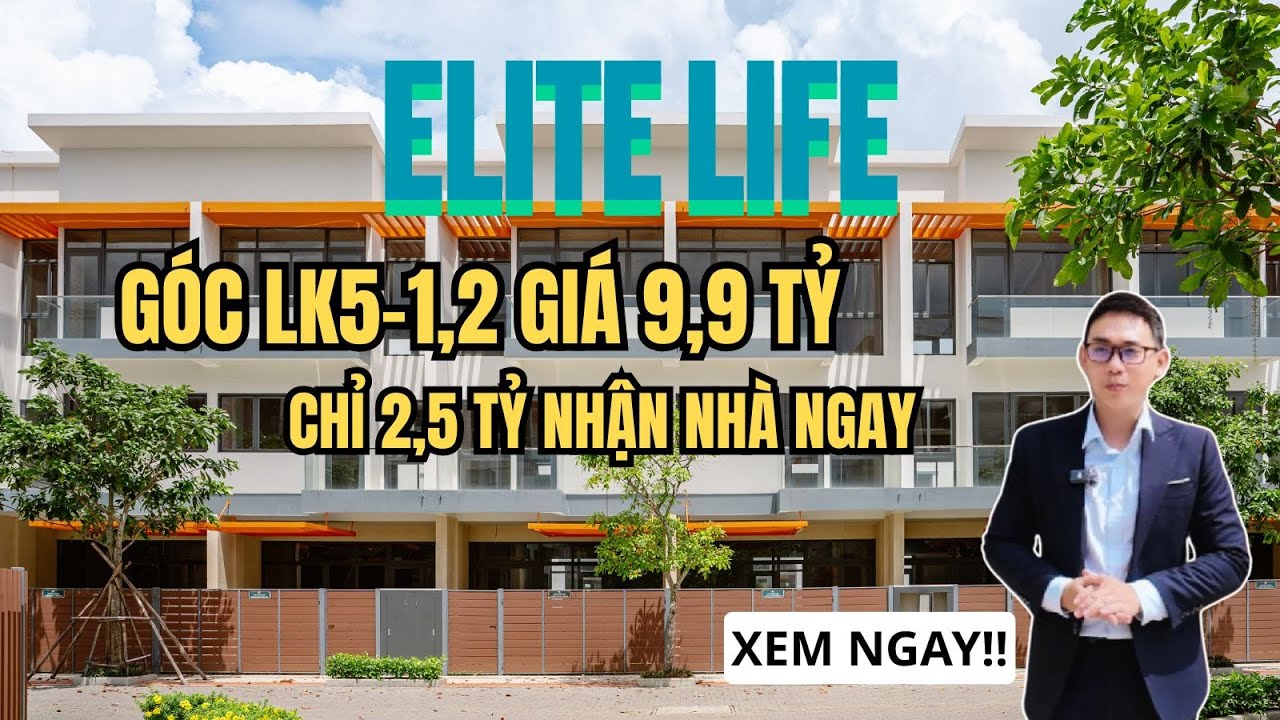 Căn góc ELite Life Long Hậu LK5.1,2 review tất tần tật căn góc duy nhất ELite Life nhận nhà ở ngay