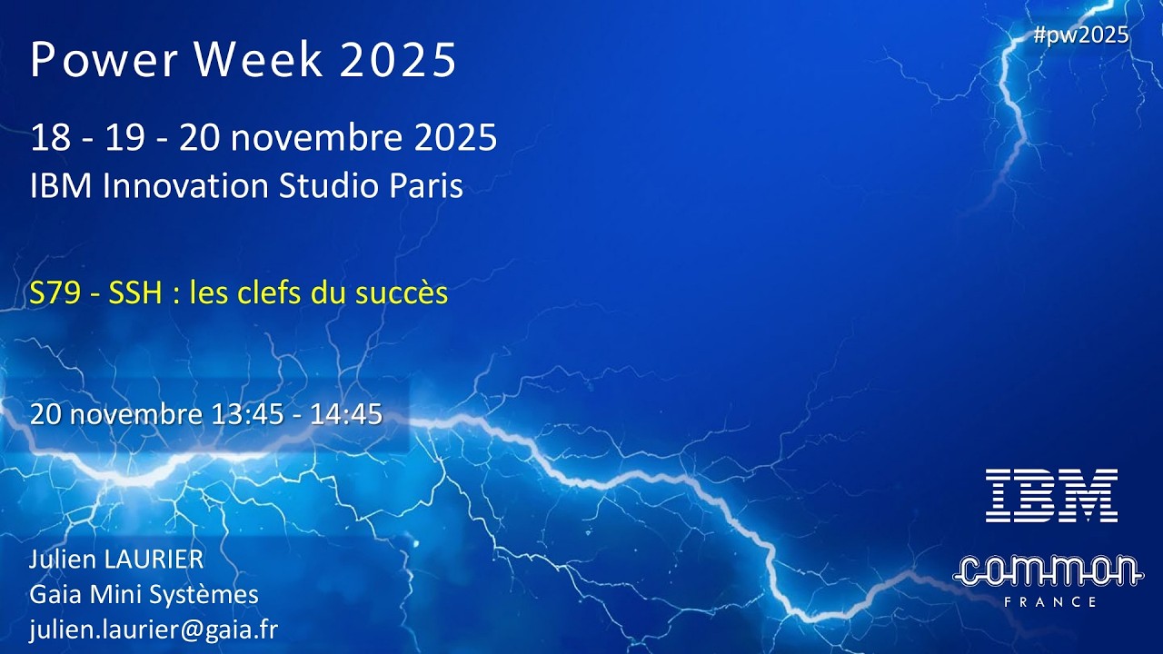 Power Week 2025 - S79 - SSH, les clés du succès