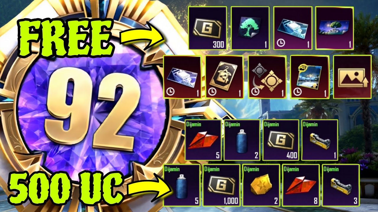 CUMAN NAMBAH 500 UC DAPAT MATERIAL CRAFTING SEBANYAK INI⁉️🙀 COLLECT ALL REWARDS LEVELING SEASON‼️🥳