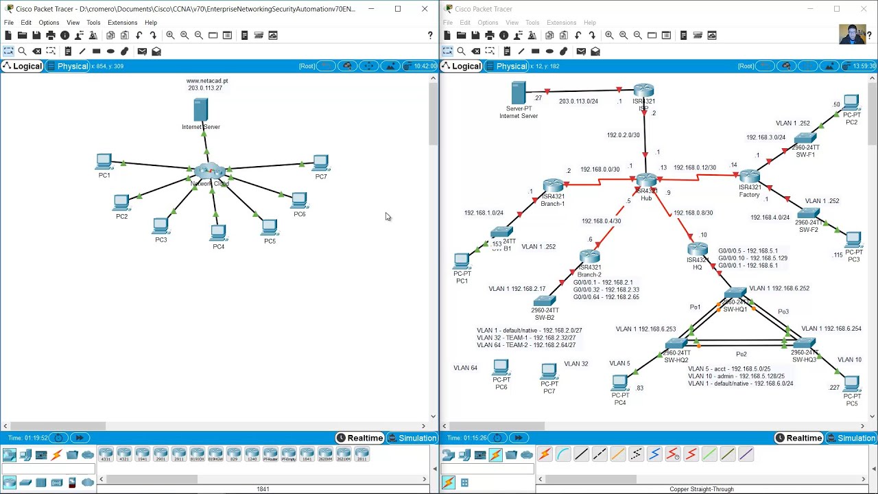 12.6.1 Packet Tracer - Troubleshooting Challenge - Document the Network