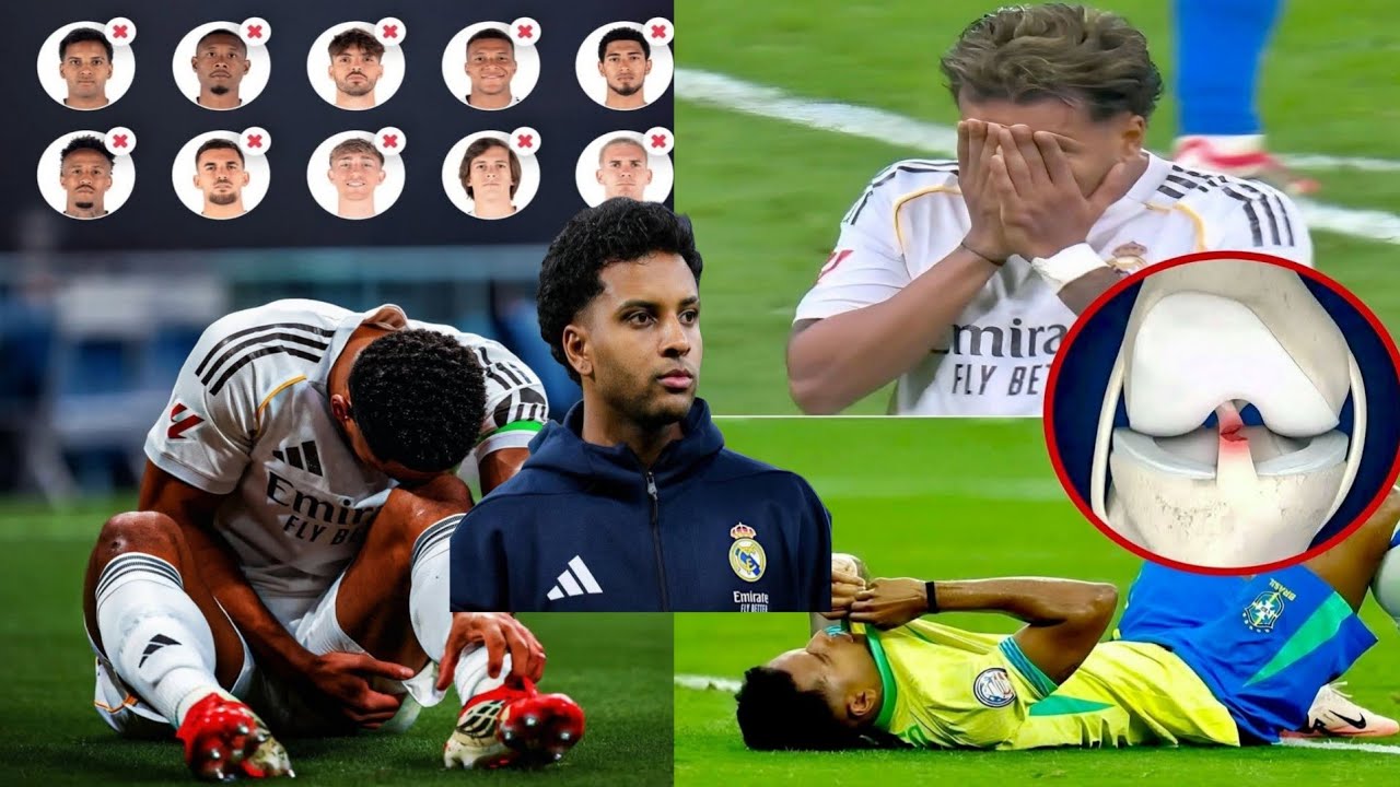 Kris blesse real madrid ap andire nan moman fe tris anpil klike poun pale football?