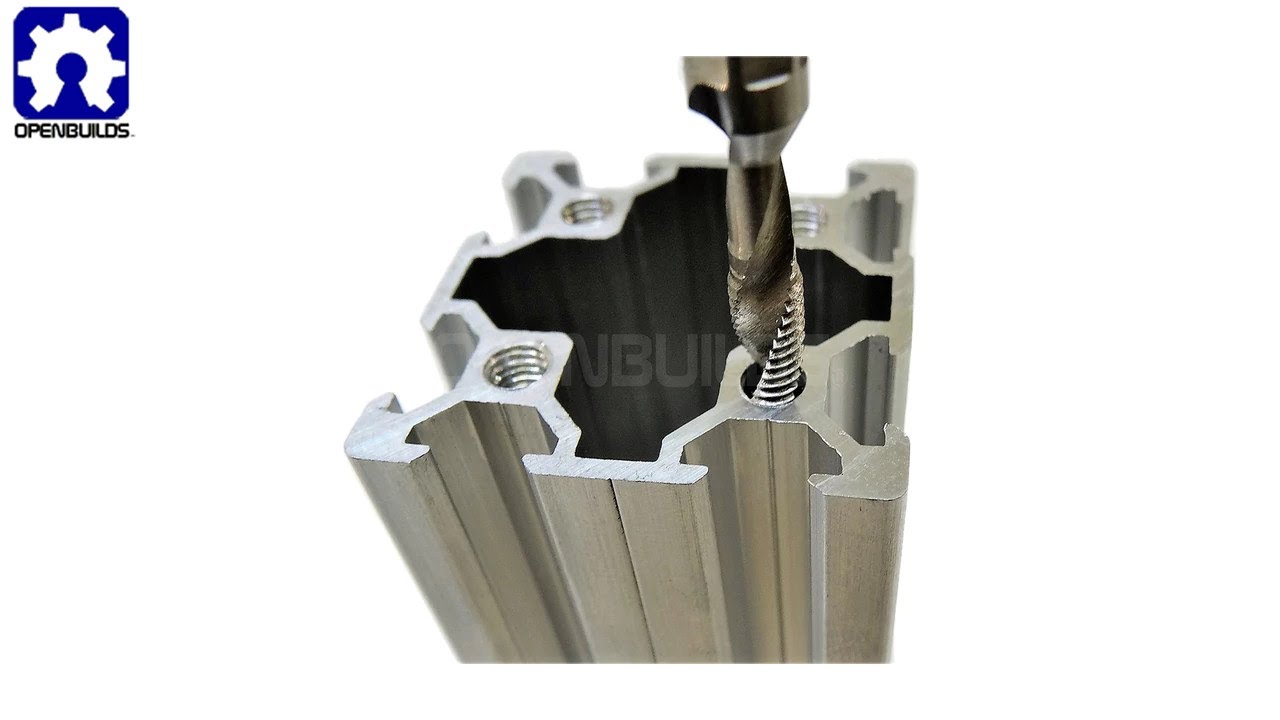 OpenBuilds Tapping V-Slot® using a cool drill tap bit