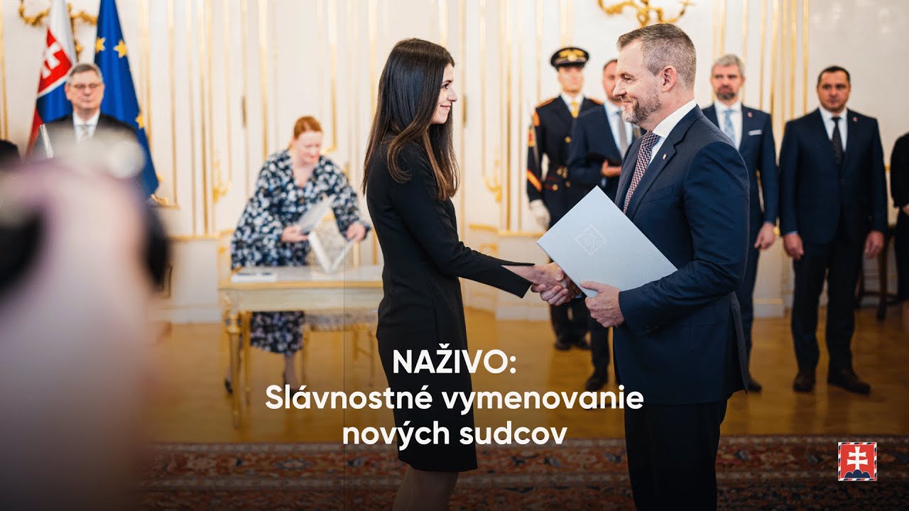NAŽIVO: Slávnostné vymenovanie nových sudcov