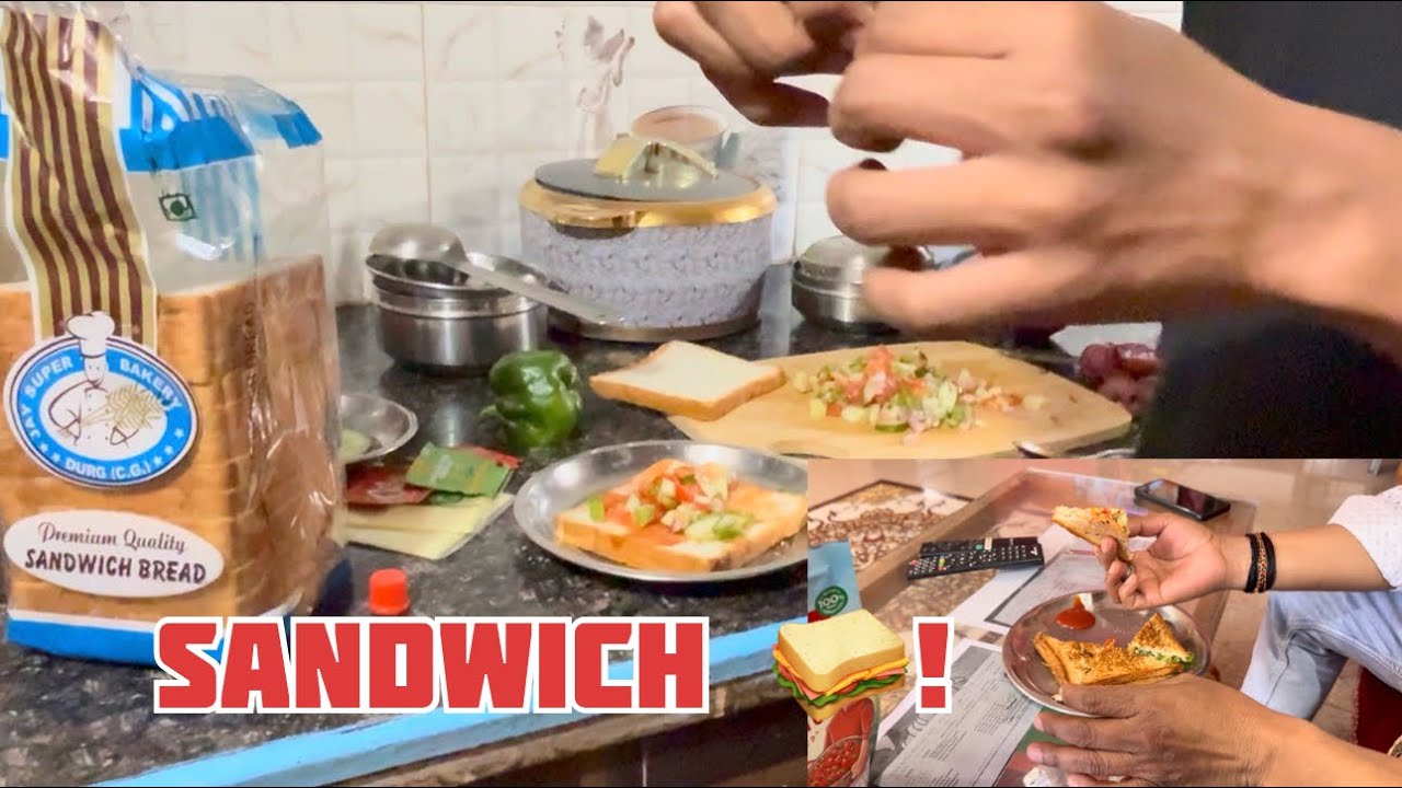Making sandwich 🥪 at home 🏠!