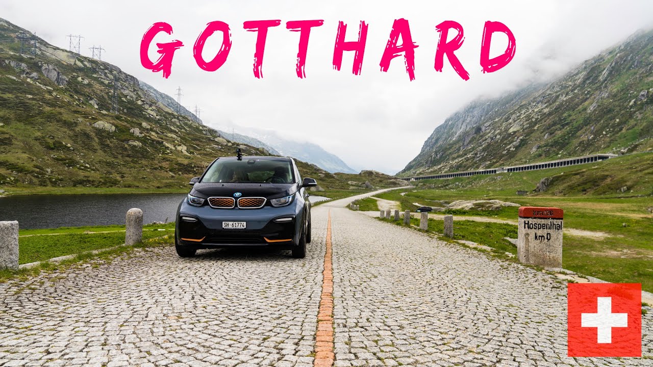 110min drive from ARIOLO to GOTTHARD to LAKE ZUG in SWITZERLAND [4K]