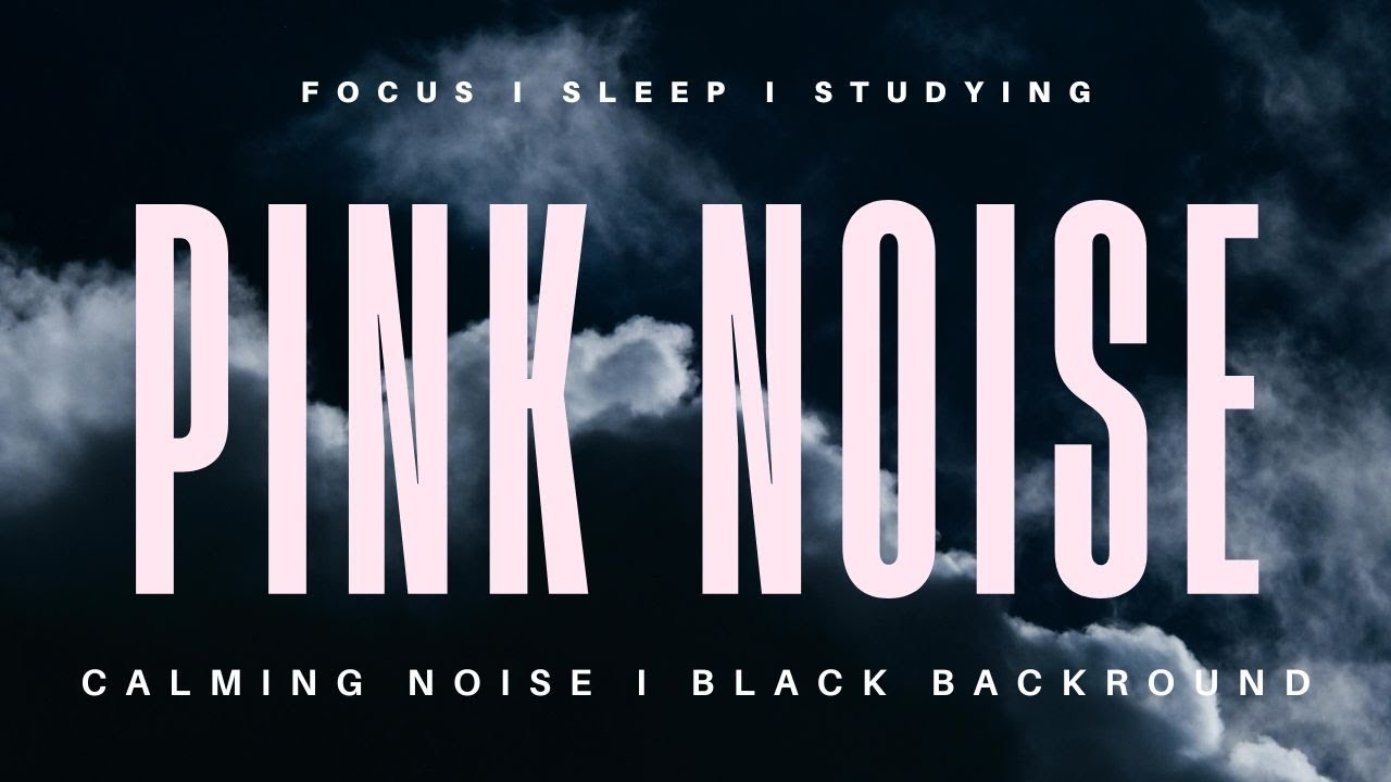 Pink Noise l Black Screen l No Ads l For Deep Sleep or Focus