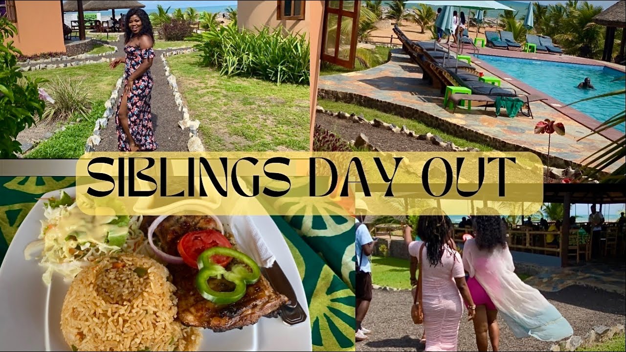 Cape Coast Vlog : Hanging out with my siblings at Lemon Beach Resort, Elmina || Ewura’s vlog || 🇬🇭
