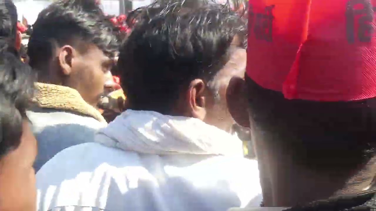 purv Sansad Dharmendra Yadav Jila Badaun Sabha ko sambodhit karte hue