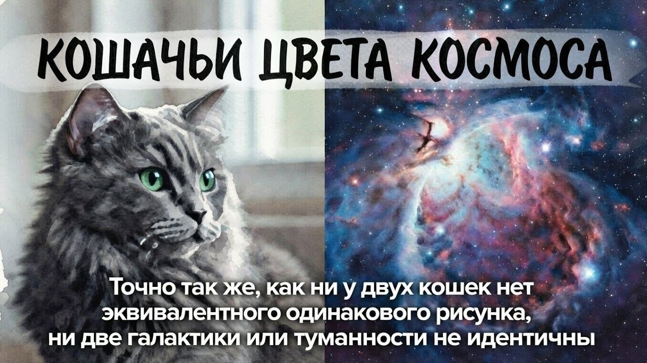 Кошки как кусочки космоса - такое вы точно никогда не смотрели
