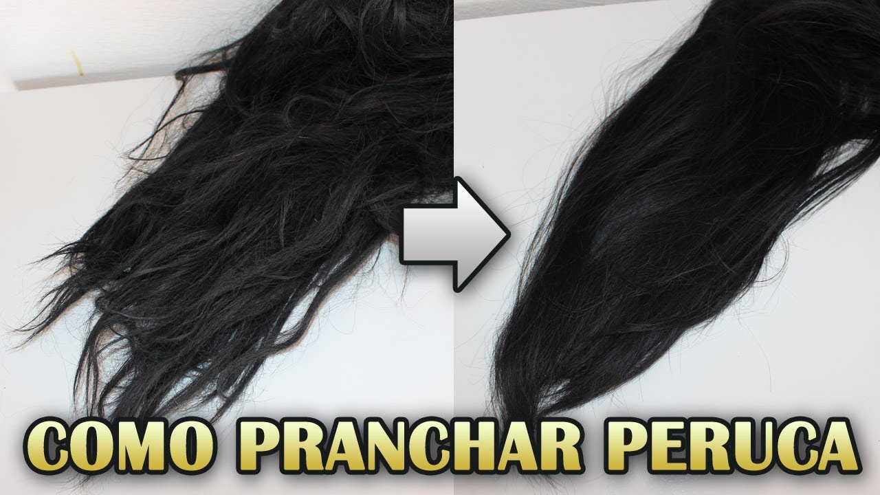 Como Pranchar Peruca Lace ou Wig de Fibra Sintética por Suzie Sarah Glock