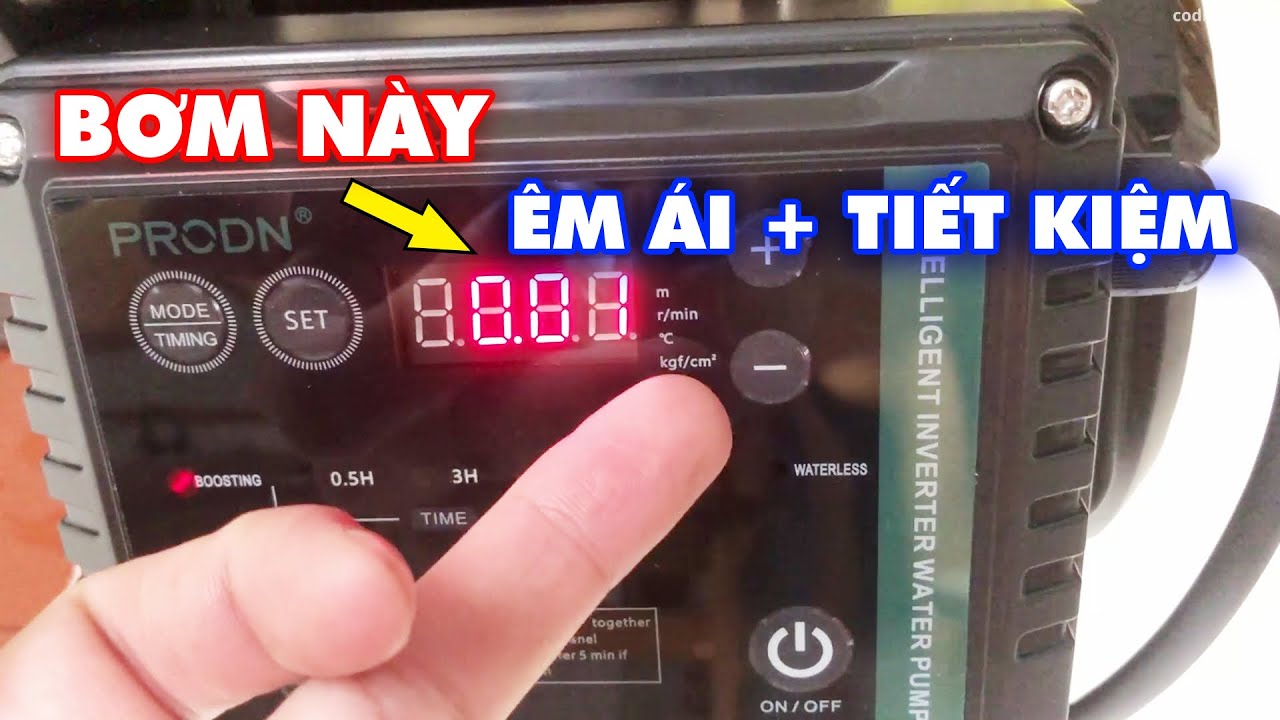 Bạn sẽ tiết kiệm được khối tiền và ngủ ngon hơn nếu có bơm tăng áp biến tần này | 1WZB-20DC 300W