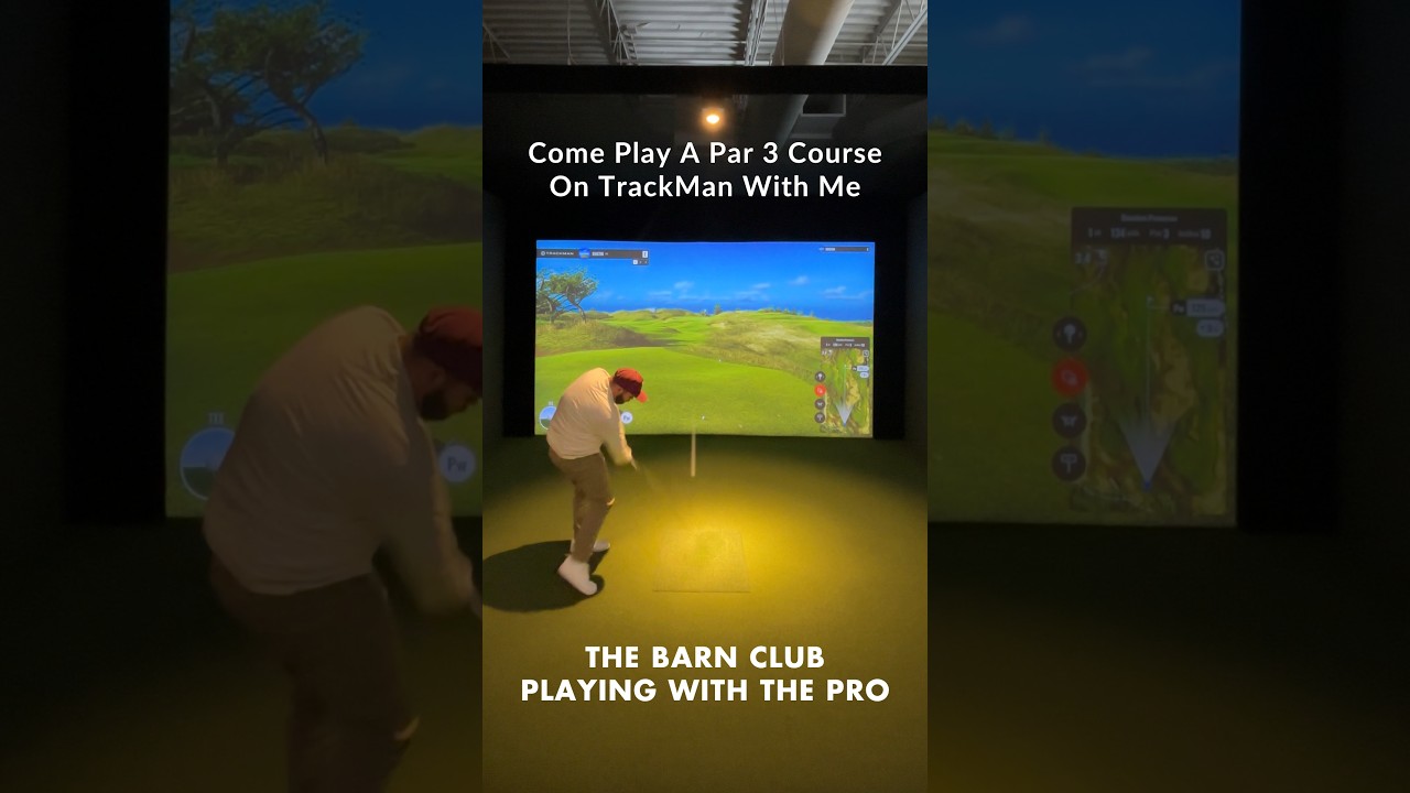 Playing With The Pro - Par 3 Course on TrackMan