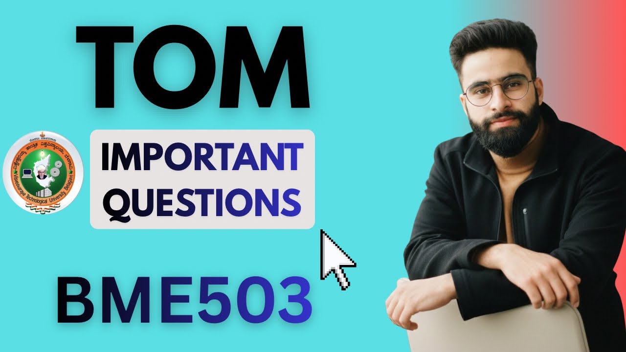 Важные вопросы по TOM Vtu | BME503💯