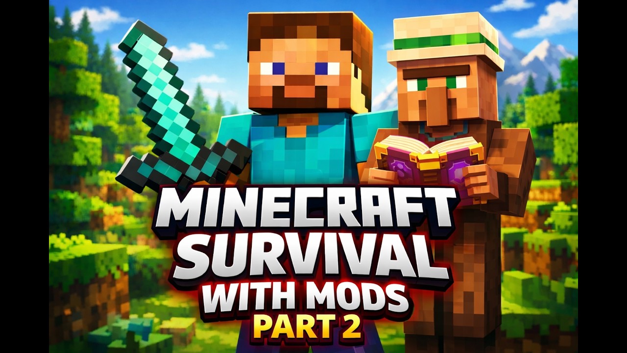 Minecraft Survival with mods Timelapse Ep 2