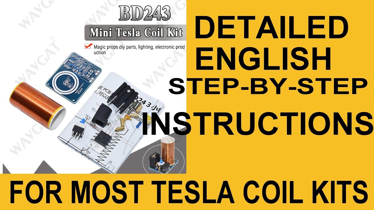 BD243 Tesla Coil Kit IN ENGLISH