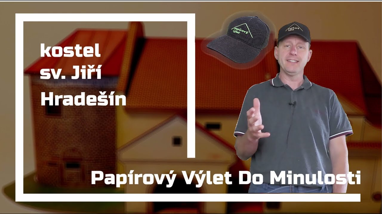 Papírový model: kostel sv. Jiří v Hradešíně #papermodel #scalemodel #paperchurch