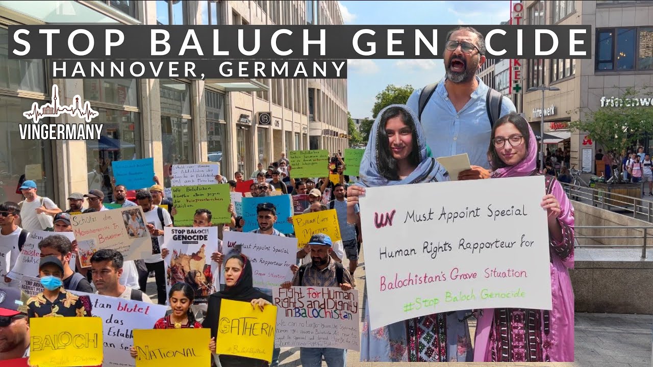 Protest against Baluch Genocide in Germany 🇩🇪 | we stand with the Baluch Nation ☮️