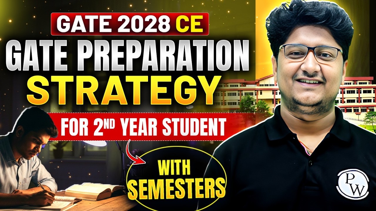 GATE 2028 Preparation | Civil Engineering | Semester Wise Study Plan for 2nd Year Students