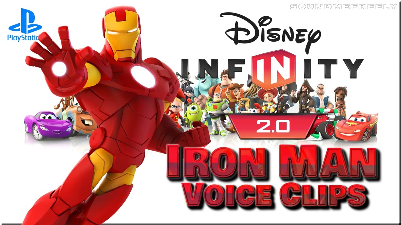 All Iron Man Voice Clips • Disney Infinity 2.0 • (Adrian Pasdar) All Voice Lines