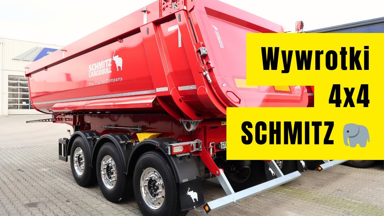 Prezentacja wywrotki stalowej SCHMITZ Cargobull pod ciągnik 4x4 model 2024, EWT Wrocław