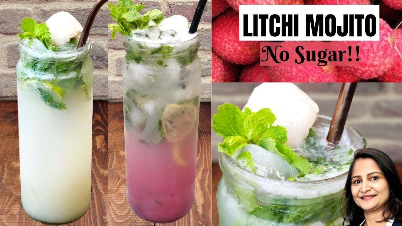 LITCHI MOJITO Recipe | Mocktail Recipes | Refreshing Summer Drinks | Litchi Recipes | Virgin Mojito