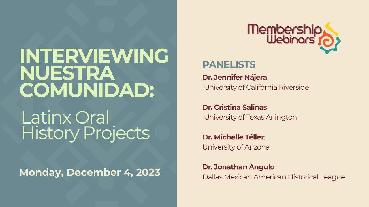 Interviewing Nuestra Comunidad: Latinx Oral History Projects