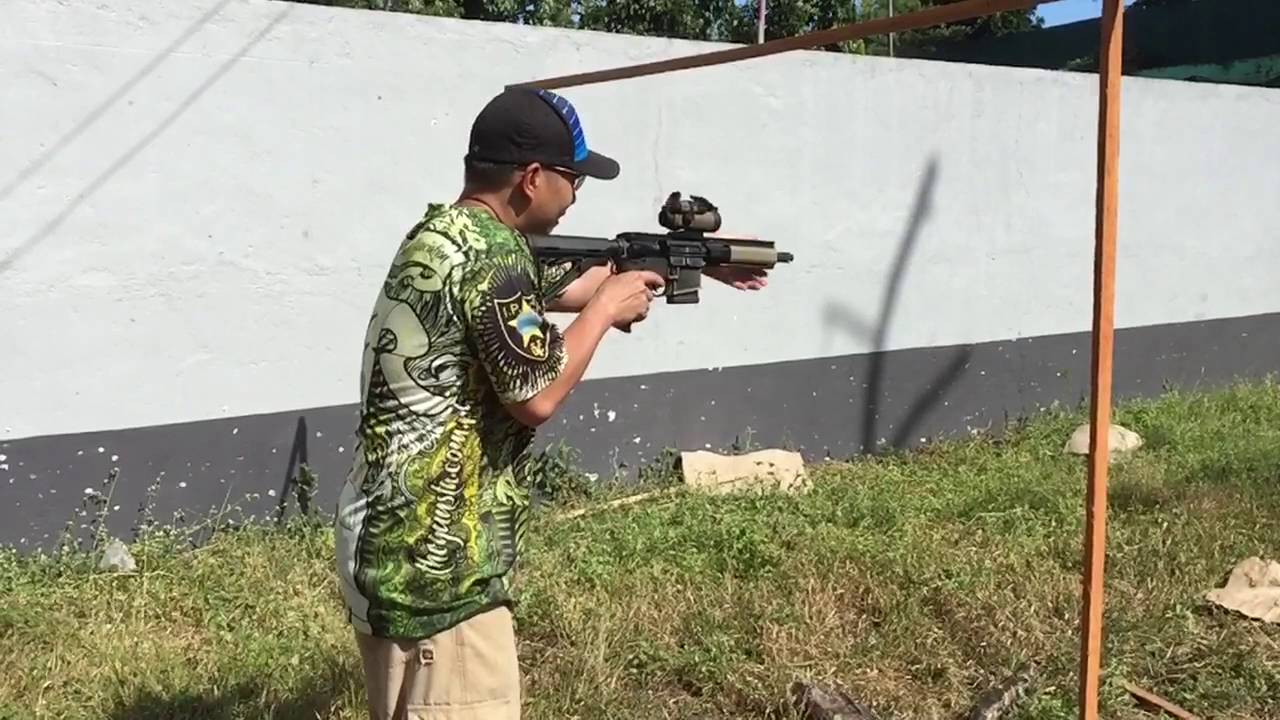Firing an pws mk107 in slow motion