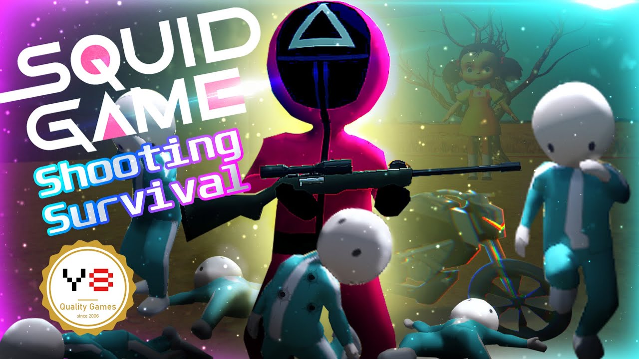 ⭘ △ ◻ SQUID GAME: SHOOTING SURVIVAL  &mdash;  [Y8 Games]