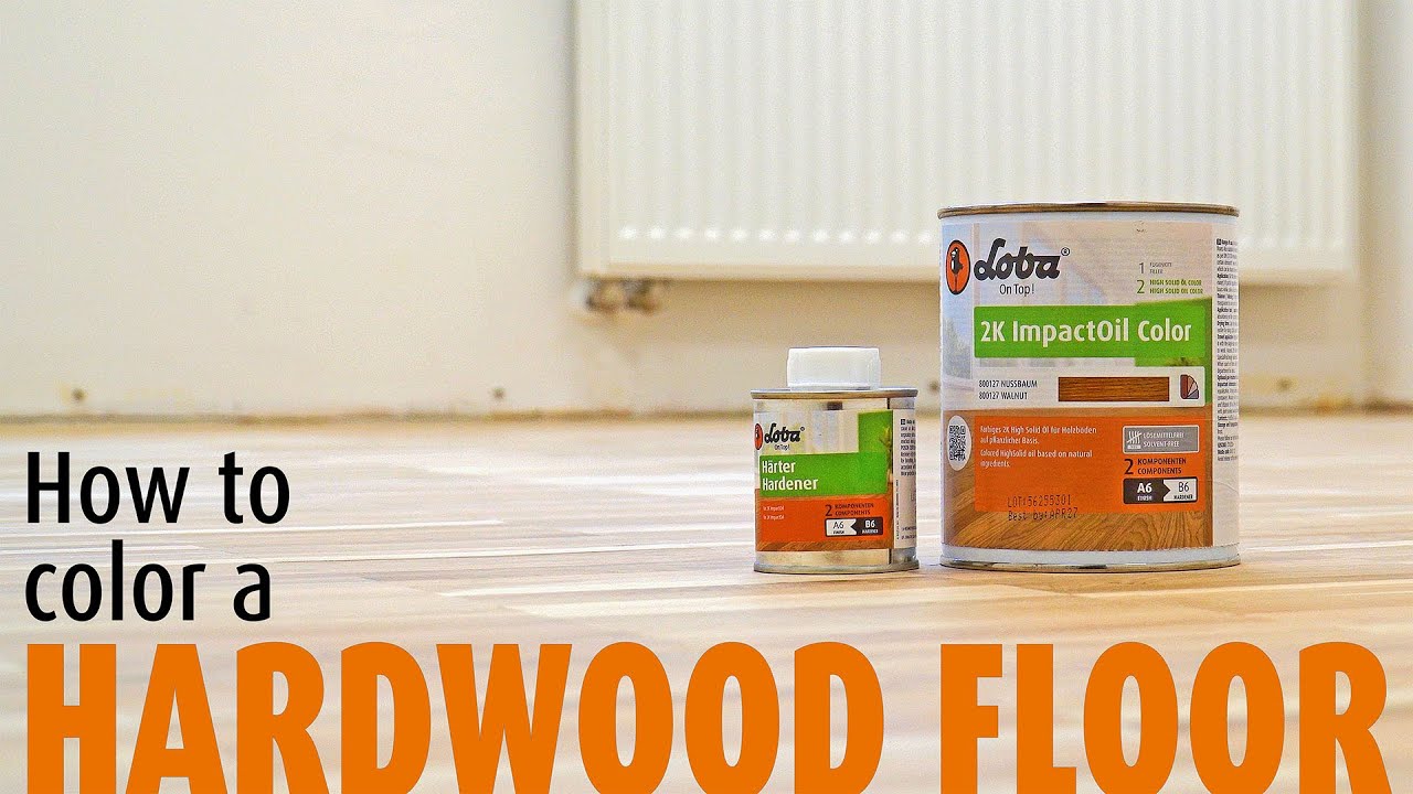 How to oil a hardwood floor with color - LOBA 2K ImpactOil Color