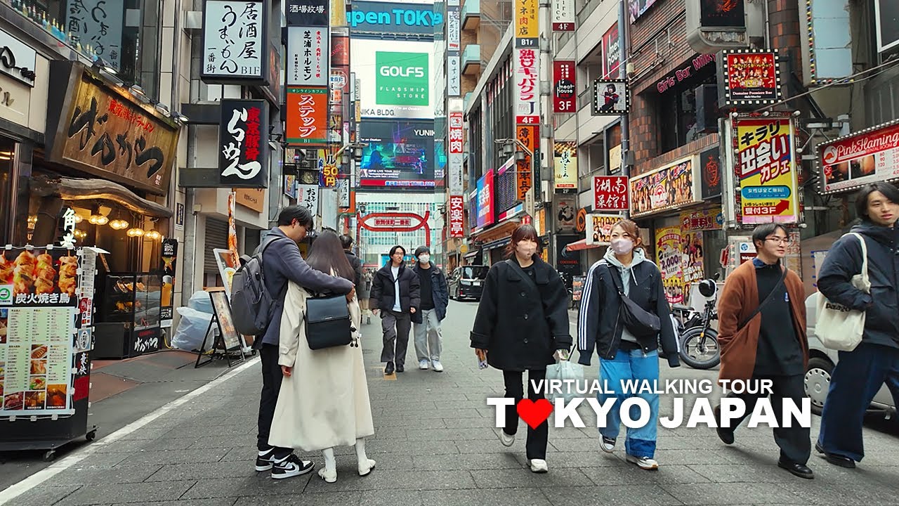 Tokyo Japan, Walking Tour Shinjuku, Kabukicho, Travel, 4K